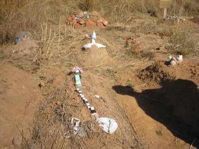 Graves of Children who died  Aids.