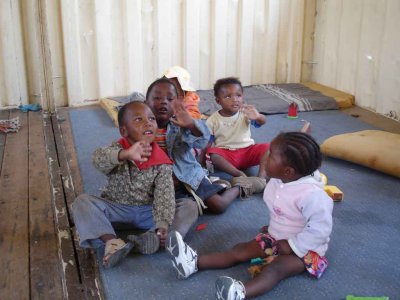 Under 6 years of age Creche in Freedom Park Squatter Area, Rustenburg.