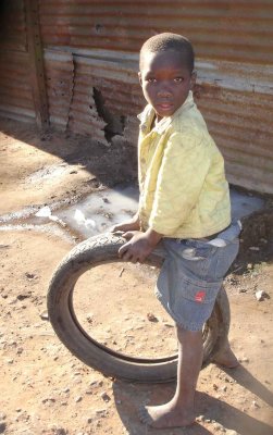 Kids and a Tyre