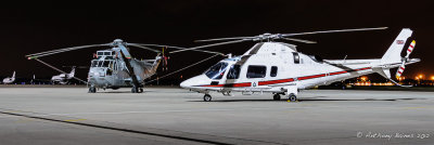 Sea King ASaC7  854 Sqn FAA and Agusta Westland AW-109E Power Elite ZR322
