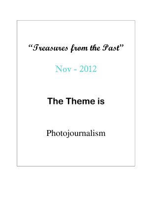 Treasures of the Past  PHOTOJOURNALISM - November 2012