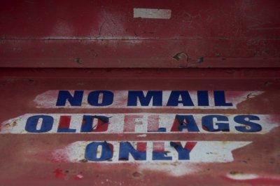 Old flag deposit by Lisa Larson