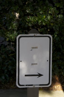 Sign to nowhere