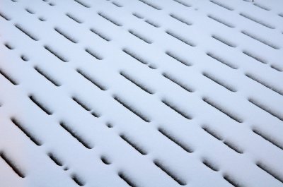 Week #4 - Snow on the Back Deck