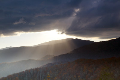 Evening Light-View From Newfound Gap Road 