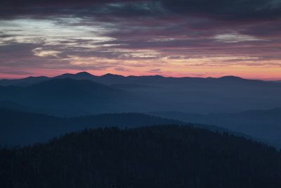 Dawns Colors From Clingmans Dome Tower