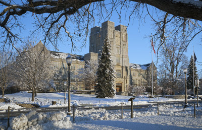 Burress Hall- Early Morning After A Snow Storm