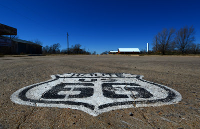 Route 66 in Texola Oklahoma
