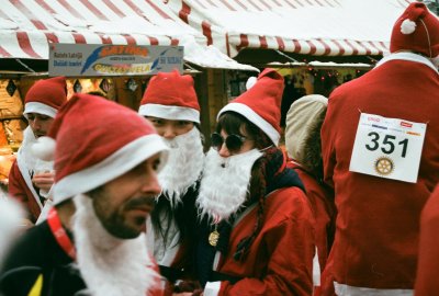 Santas fun run Riga 2012