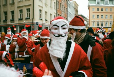 Santas fun run Riga 2012