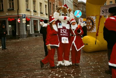 Santas fun run Riga 2012