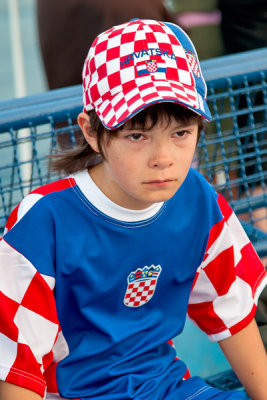 Young Hrvatska supporter.