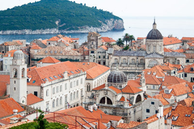 Dubrovnik,  old city rooftops