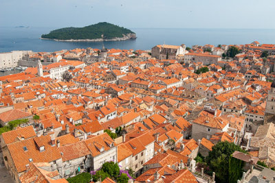 Dubrovnik,  old city rooftops