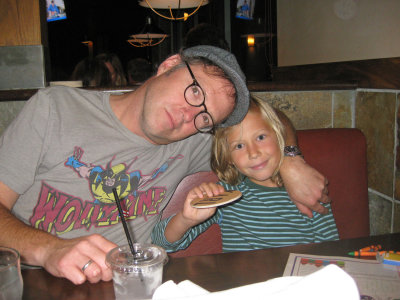 The Boy and Me at Dinner