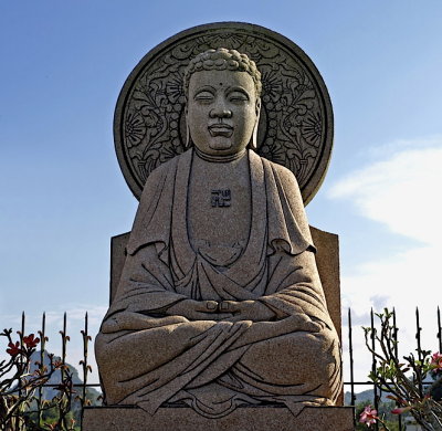 Buddha image in stone