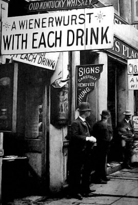 1890s - Outside a bar