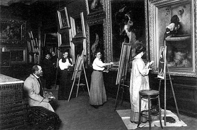 1900 - Copyists in the Metropolitan Museum of Art