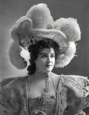 1898 - Lillian Russell, actress and long time mistress of Diamond Jim Brady
