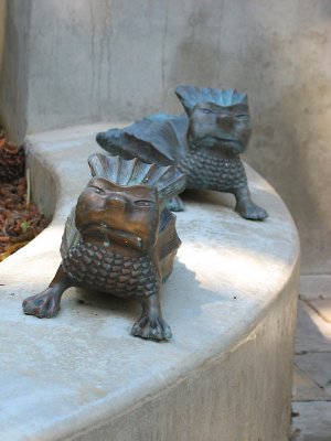 Grumpus bumpus bronze creatures (Wowhaus), Sunnyside Conservatory