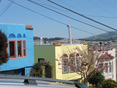 Colorful houses on Congo Street, Sunnyside