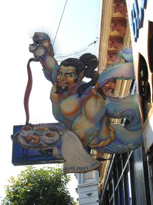 Aladdin sign, Blue Front Cafe, Haight Street