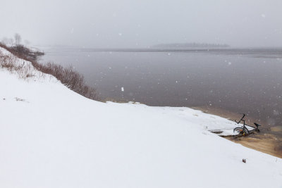 Looking down the Moose River 2012 November 24th.