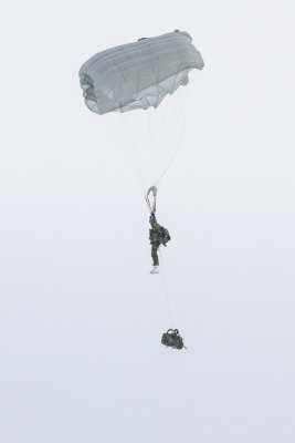 Paratroop landing at Moosonee