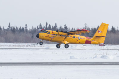 RCAF Twin Otter landing at Moosonee 2013 February 16th