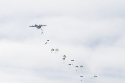 Paratrooper drop part of Exercise Trillium Response 2013 February 22nd