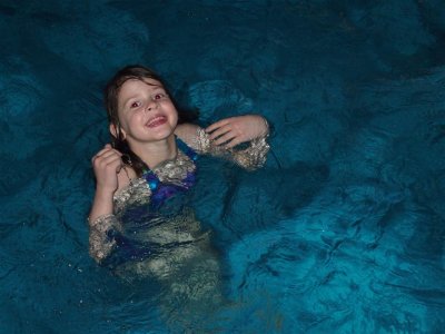 Helen in Hotel Pool