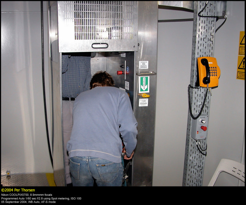 Crew elevator