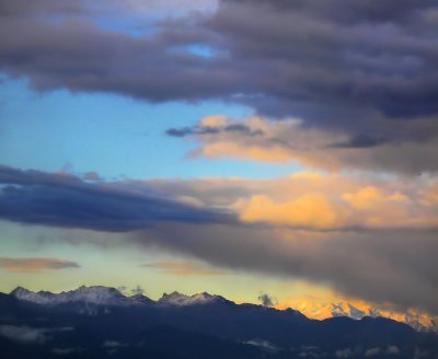 Waking up to discover a new sky and a new day.