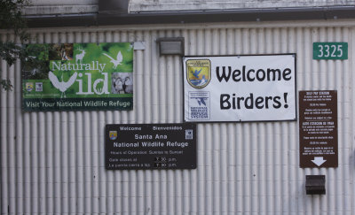 Birding Sign at Santa Ana NWR