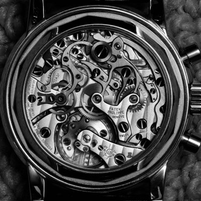 Watch Movement Black and White