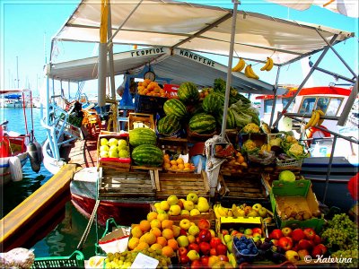 Katerina: Fruits on the Island of Egina, Greece