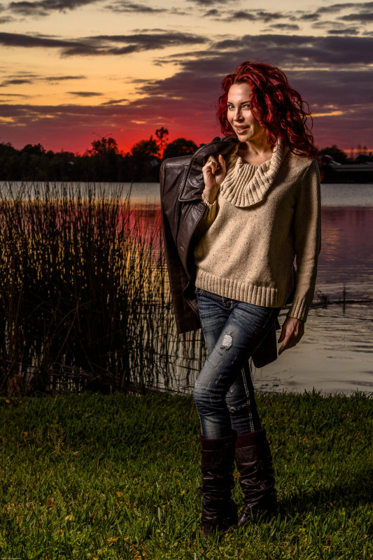 Flash + ambient light