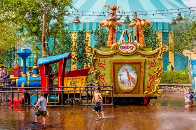 A circus waterpark for the kids - then buy some dry clothes!