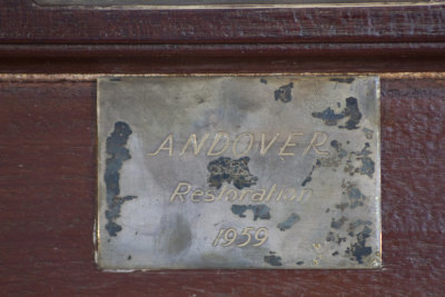 1959 Andover restoration nameplate