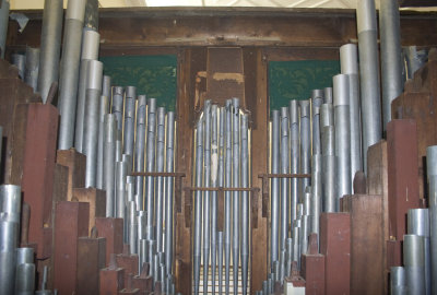 Snetzler pipes and inside of facade