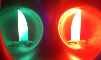 Cat's Eyes, Luminaria inflated sculpture