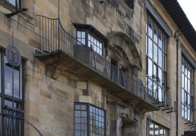 Balcony above front door