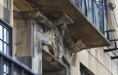 Relief above the school entrance