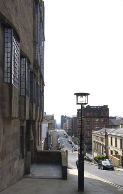 West façade with street view