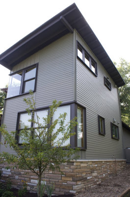 Northwest corner of house