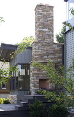 chimney on north patio