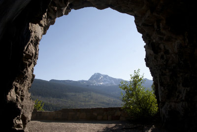 Heavens Peak through West Tunnel window