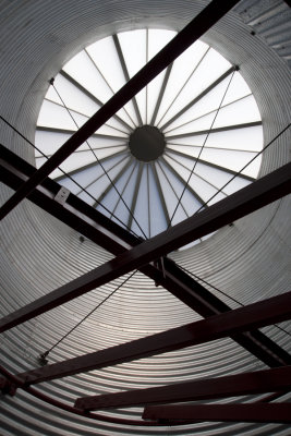 Inside of entrance silo