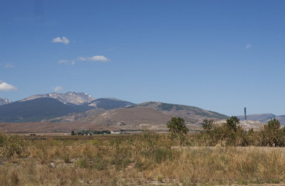Mt. Haggin from the Silver Bow Creek rest stop