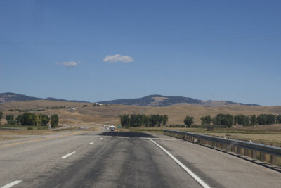 Mountains in the distance by Exit 179